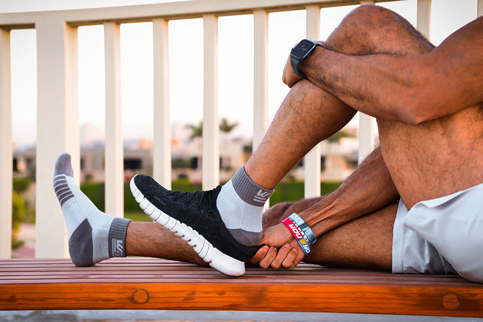 Quarter-Cut Athletic Socks - gray