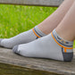 Low-Cut Athletic Socks-Gray