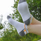 Low-Cut Athletic Socks-White/Gray