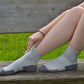 Quarter-Cut Athletic Socks - Gray -Compressed Cushion