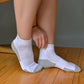 Quarter-Cut Athletic Socks - White -Compressed Cushion